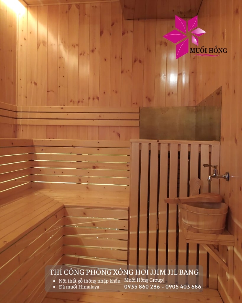 Thiết kế thi công phòng xông sauna hồng ngoại