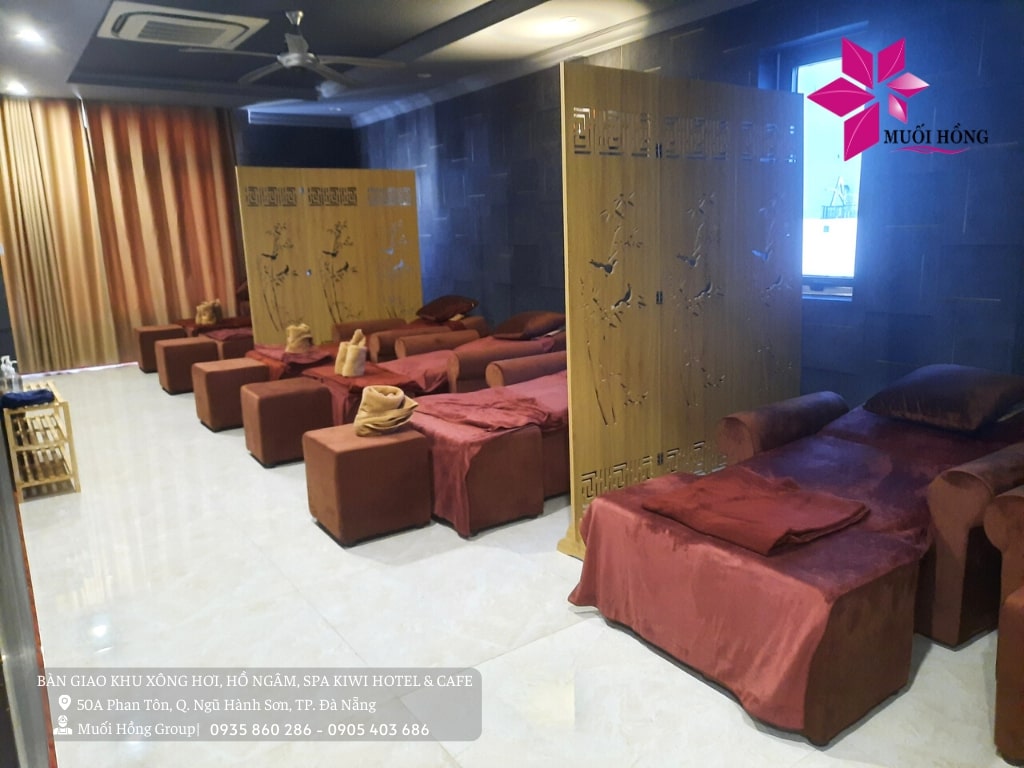 Lắp đặt phòng xông hơi sauna hồng ngoại khách sạn chuyên nghiệp