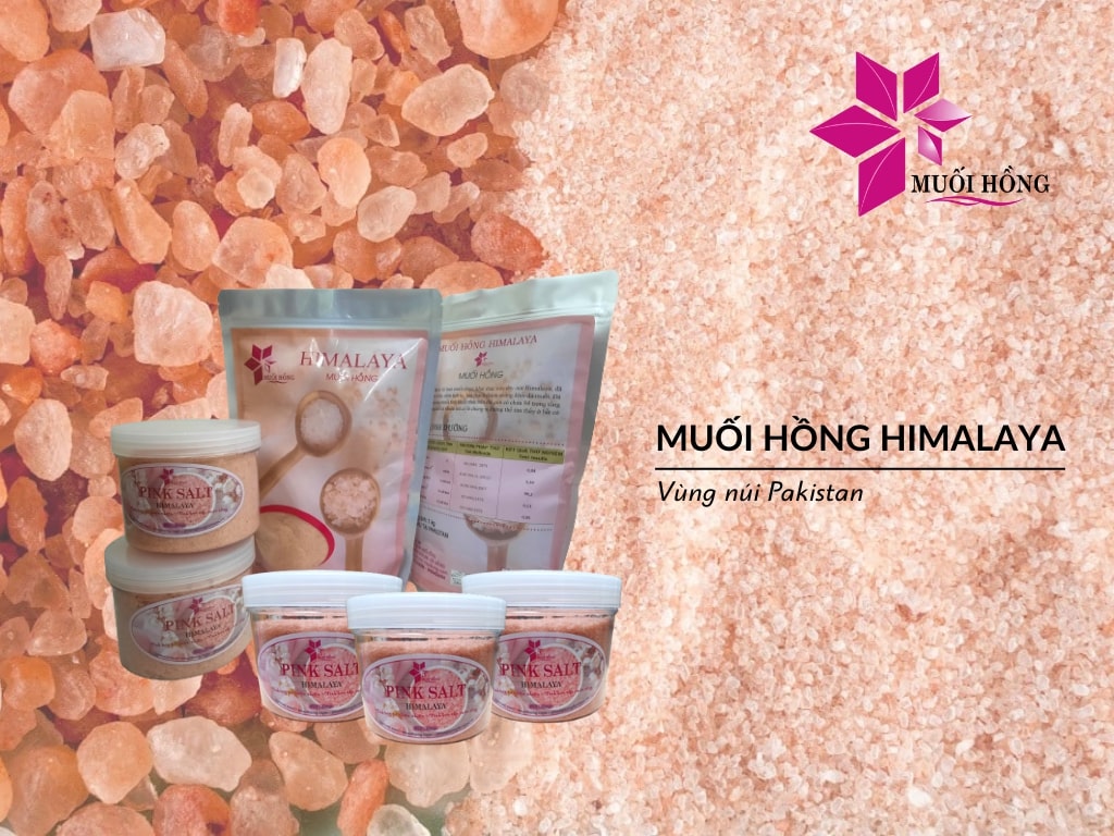 Muối hồng Himalaya tinh khiết nhập khẩu