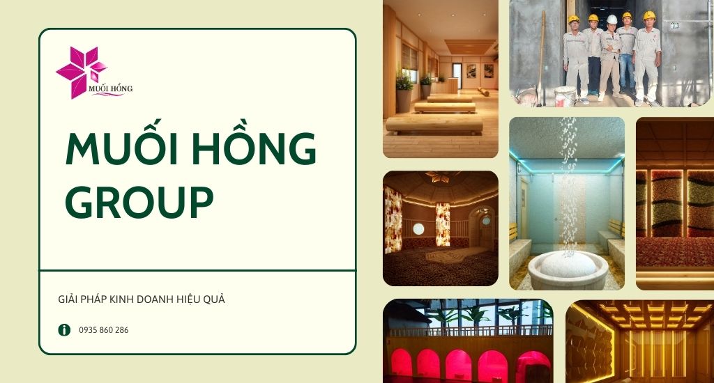 Thi công spa đá muối Himalaya