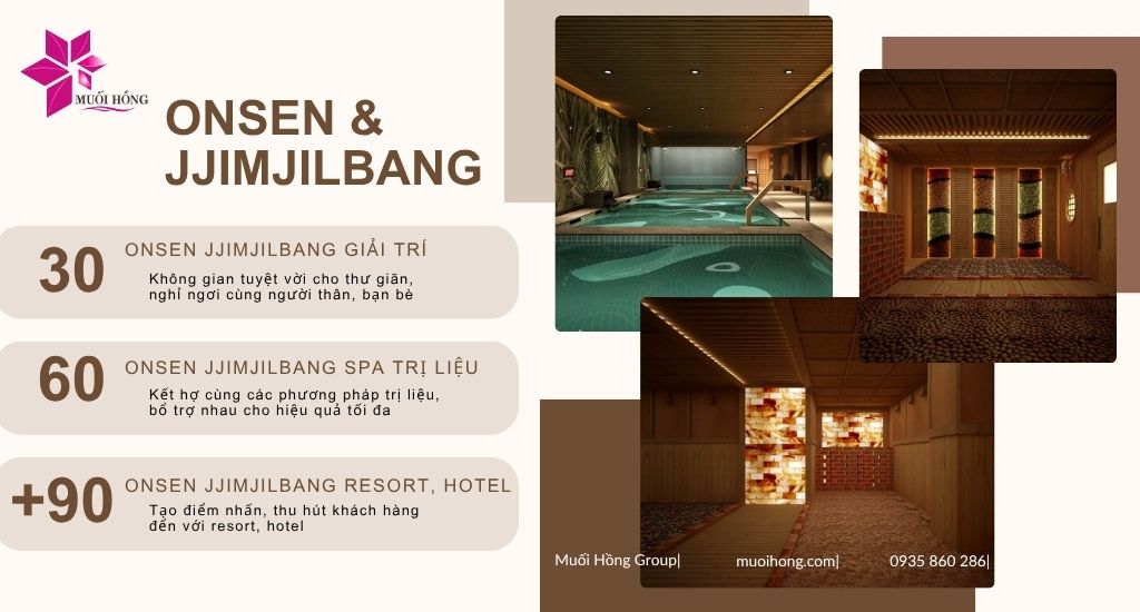 Thi công spa Onsen Jjim Jil Bang chuẩn sao