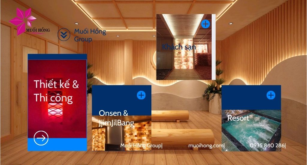 Thi công spa Onsen & Jjim Jil Bang chuẩn sao