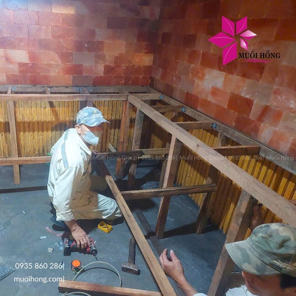 Thiết kế thi công spa đá muối hồng ngoại