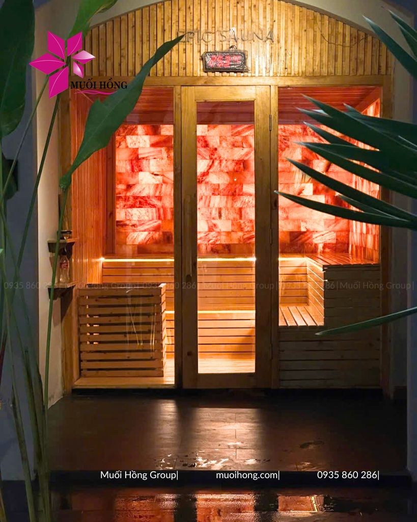 Thi công lắp đặt spa đá muối Himalaya Hội An