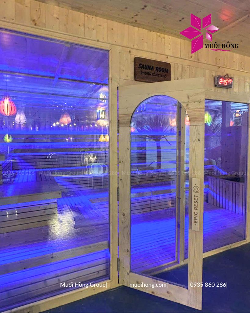 Thi công phòng xông hơi hồng ngoại Epic Reset