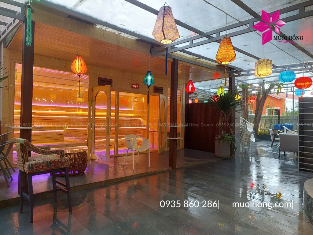 Thiết kế thi công phòng xông Epic Reset Hội An