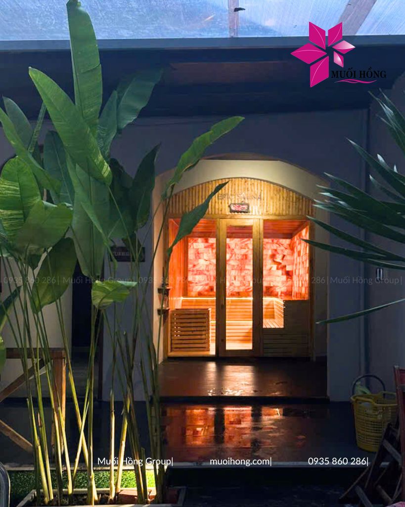Thi công phòng xông hơi đá muối Epic Hội An