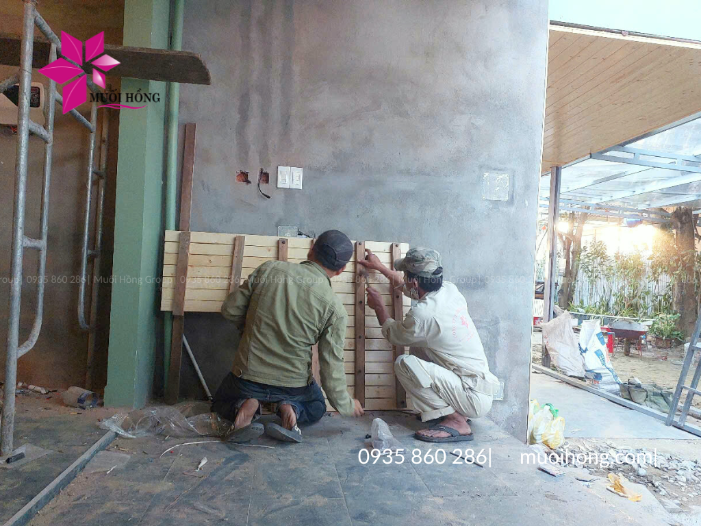 Thi công phòng xông hơi đá muối Himalaya