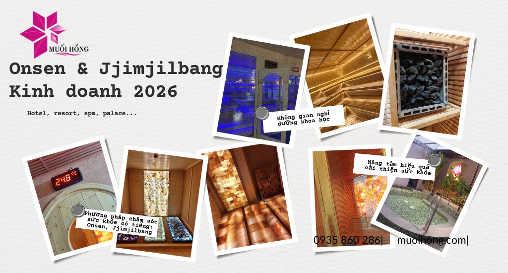 Thi công phòng xông hơi spa Onsen Jjimjilbang