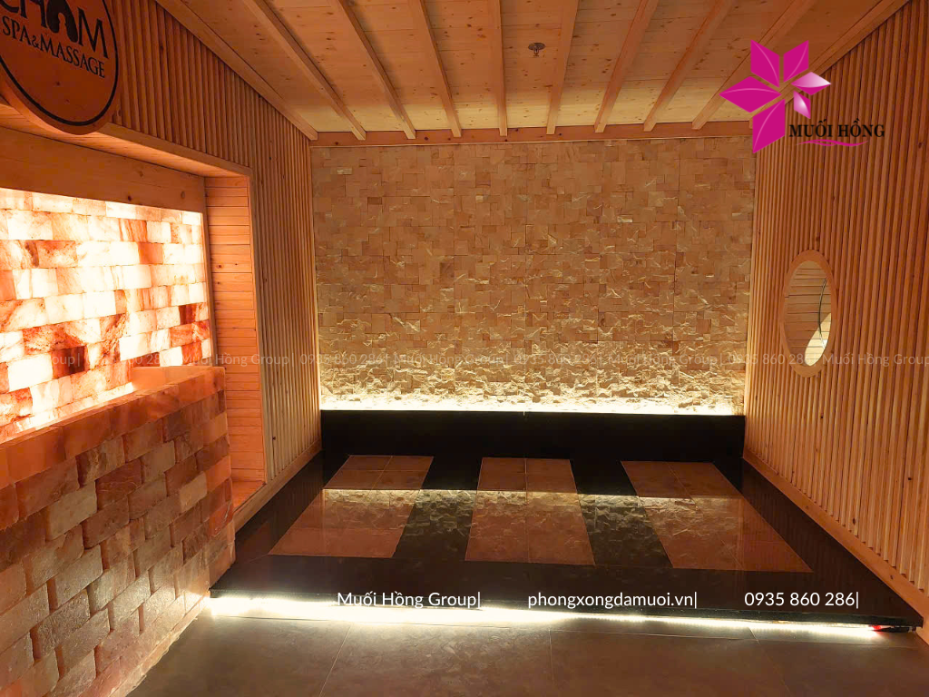 Thi công lắp đặt spa đá muối Himalaya