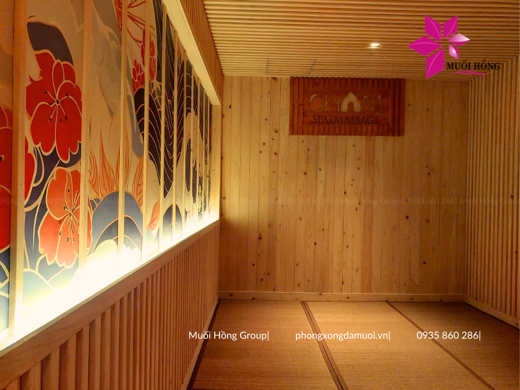 Thi công phòng xông hơi Cham Riverside Spa Đà Nẵng